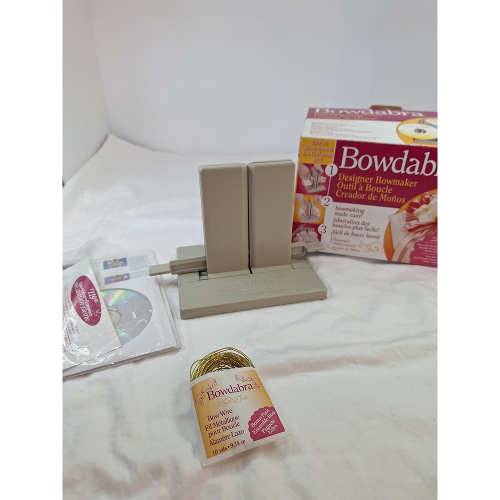 Bowdabra Designer Bowmaker Craft Tool Kit with Instructional CD and Bow Wire - Picture 6 of 6
